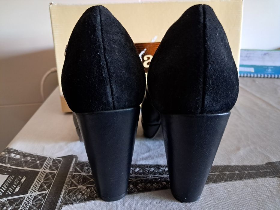 Sapato preto mulher salto alto 39 Cubanas