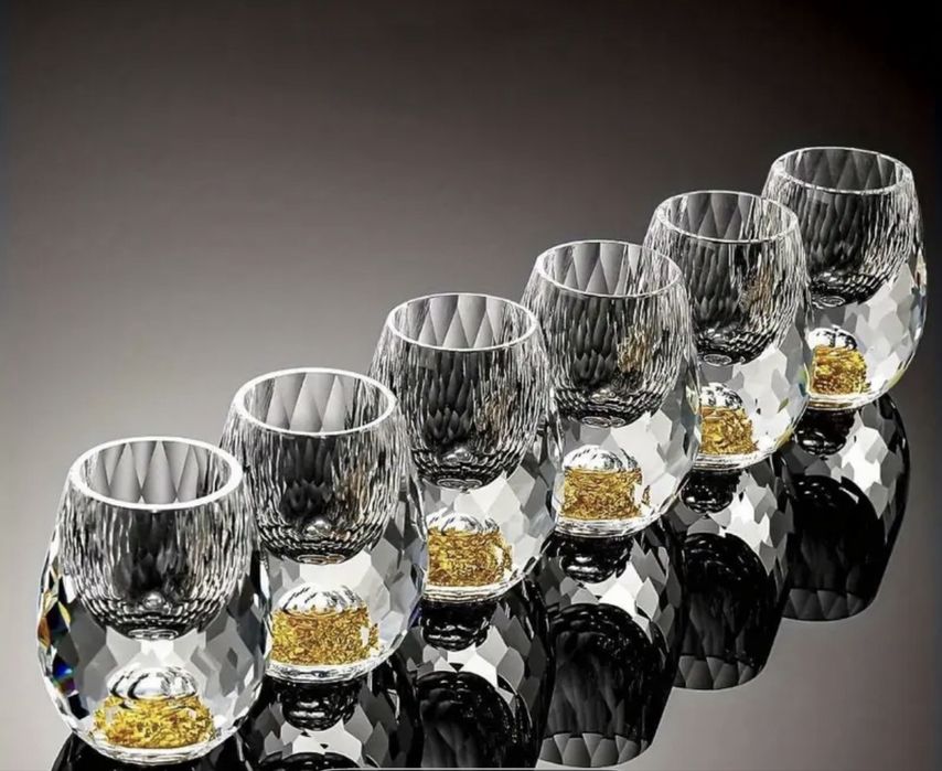 Kieliszki kryształowe NOWE do wysokoprocentowych trunków