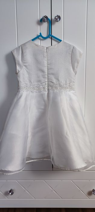 Sukienka Mayoral  ecru elegancka