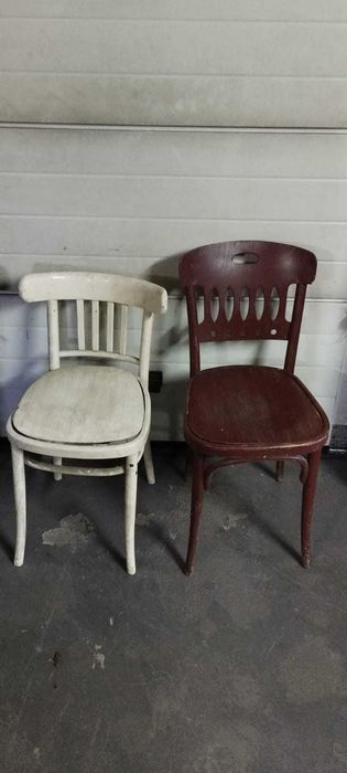 Krzesła PRL drewniane