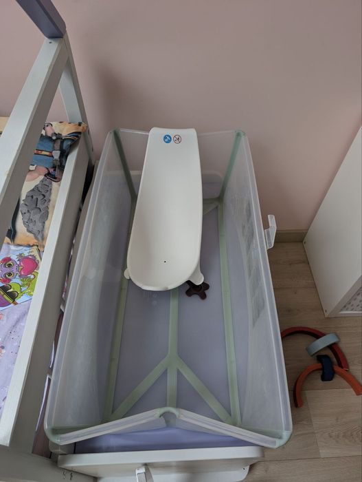 Wanienka Stokke flexi bath XL + wkładka niemowlęca