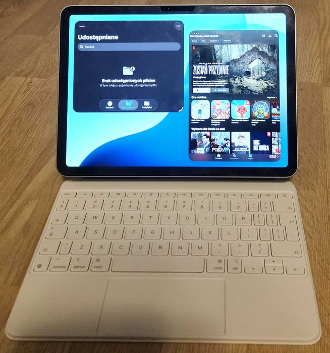 Ipad air 7 M3 - 2025, Magic keyboard 2, apple pencil, etui, szkło. GW