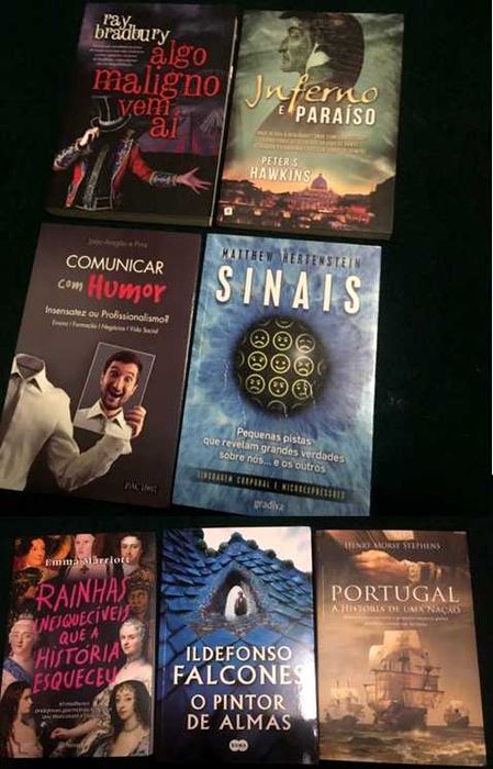 Livros de ficção e não-ficção (novos, nunca lidos!)