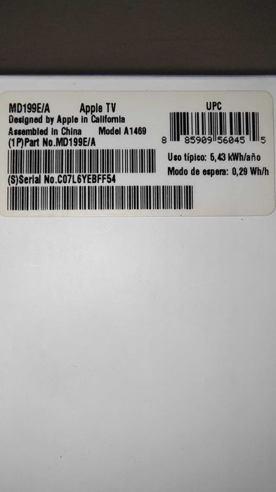 Apple TV 3 Gen (A1469)