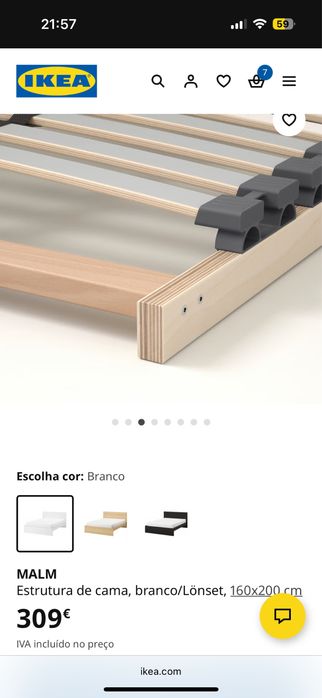 Cama IKEA Malm 160cmx200cm