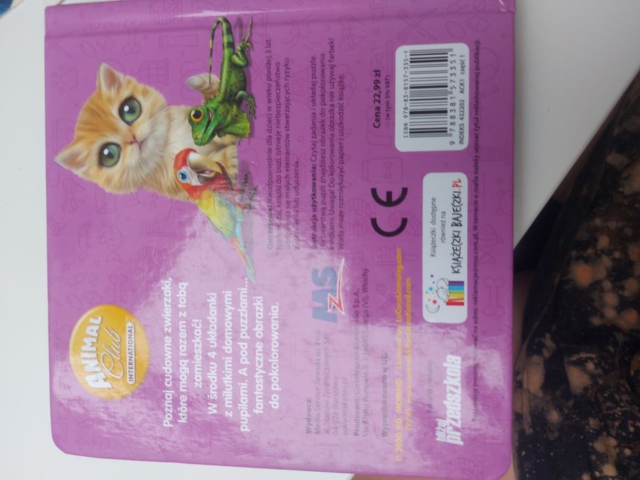 Zwierzaki domowe książka i puzzle kolorowanka