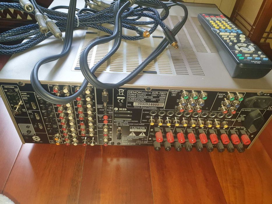 Японський AV-Ресивер / Підсилювач / Усилитель Денон Denon AVR-2807 (7.1, 500W) + Оригінальний пульт, всі кабелі та доки, Стан ідеал - Торг!