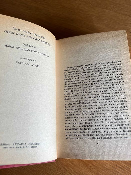 Chamem-me Gangentbein    MAX FRISCH