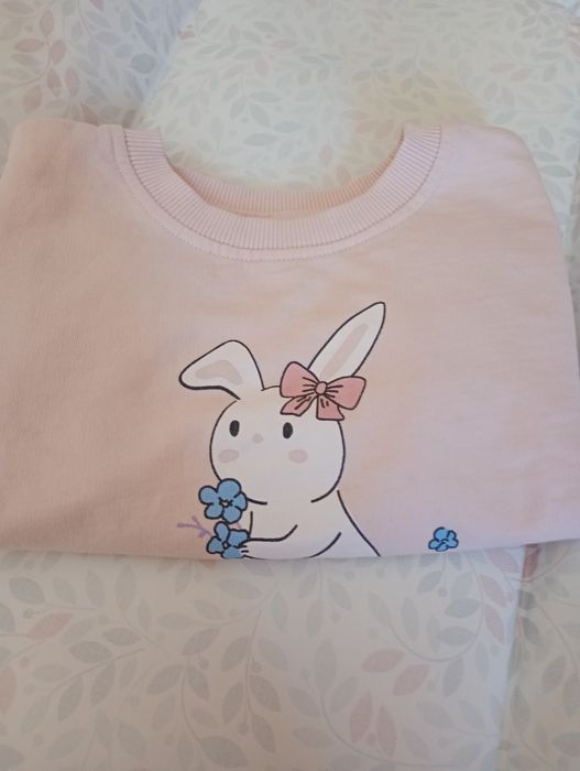 Bluzeczki z zajączkiem r.74.