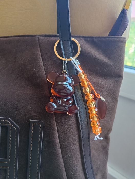 Bag charm artesanal urso
