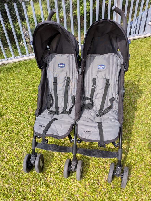 Chicco Twin Stroller with Cane-Type Frame505760209615595520