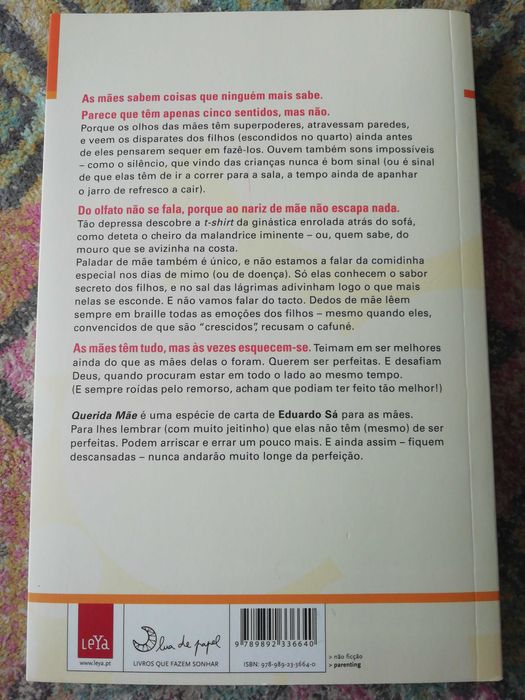 Livro "Querida Mãe", Eduardo Sá