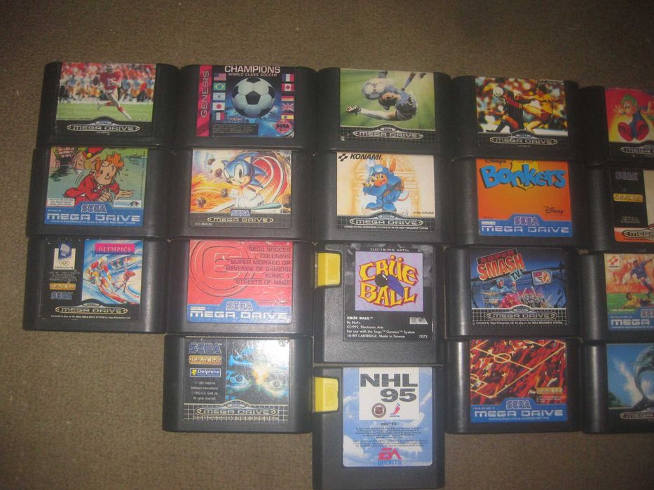 23 Cartuchos para Sega Mega Drive!