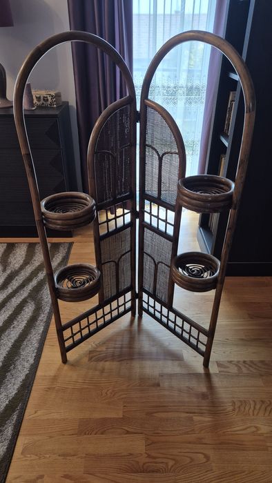 Kwietnik rattanowy parawan z rattanu