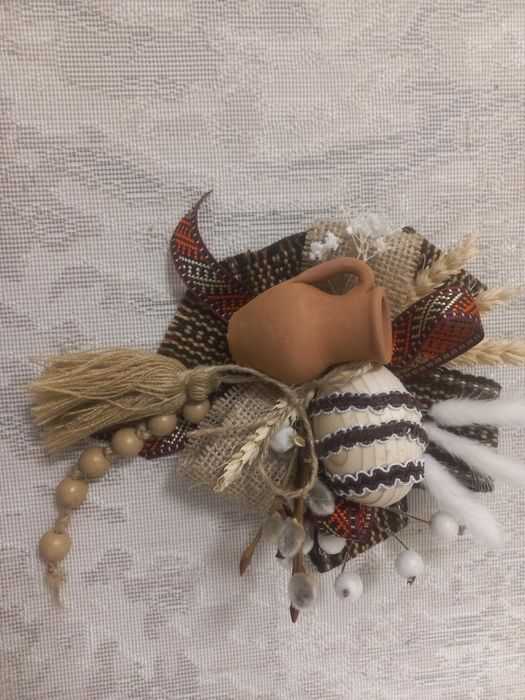Етно декор на великодній кошик