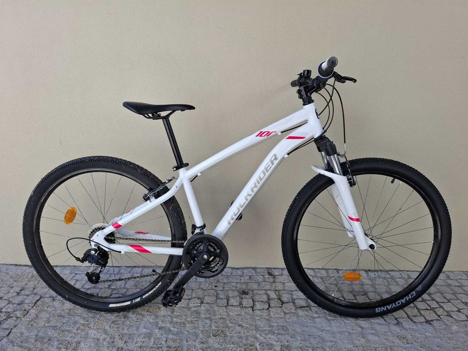 Bicicleta BTT Rockrider ST 100 Branca