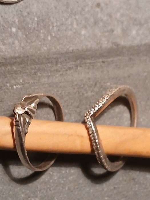 Várias peças em prata