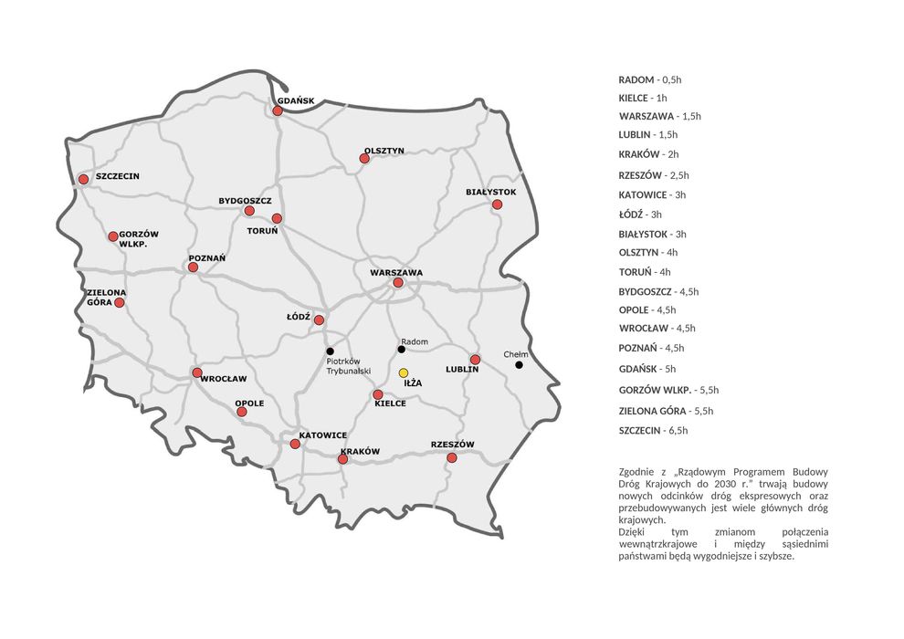 Nowoczesna hala od 2000 m² do wynajęcia – magazyn/produkcja Iłża, DK9