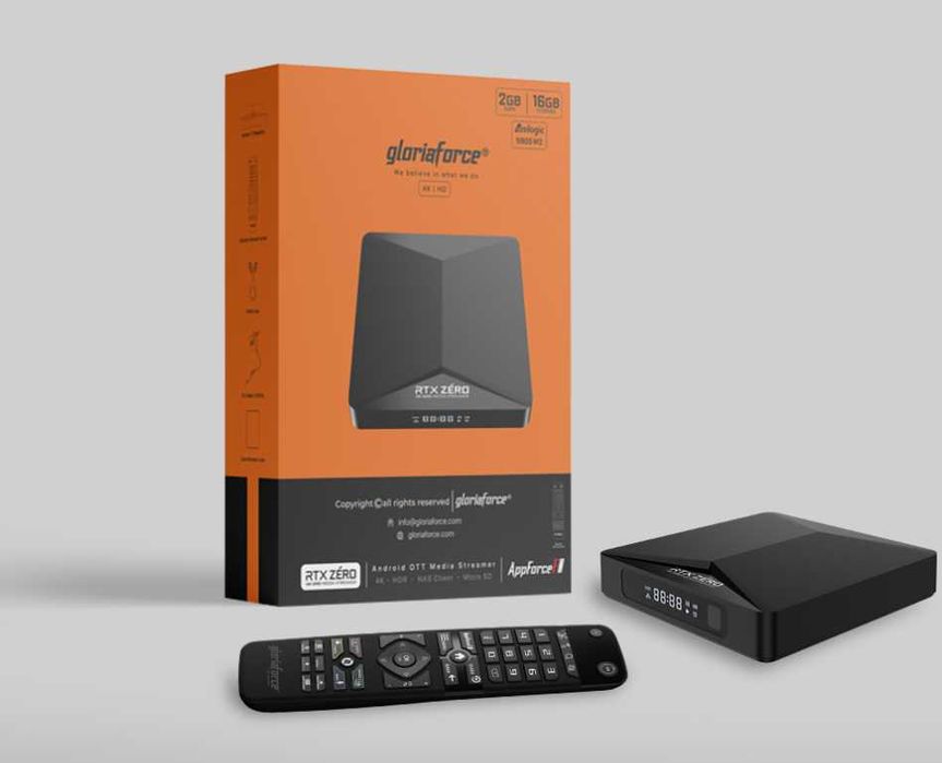 GloriaForce RTX Zero | Box Nova | Android 11 | 2/16GB | Desconto quantidade |
