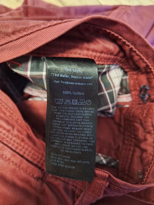 Штани Брюки чинос Ted Baker Burgundy Jeans, Розмір 34