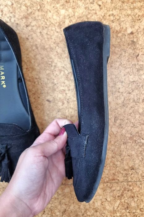 Sabrinas/ sapatos rasos pretos Primark, tamanho 37