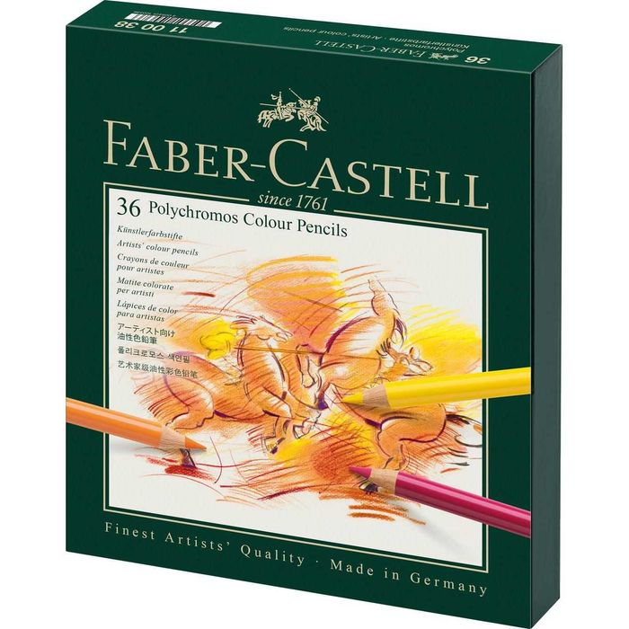 Kredki 36 kolorów Faber-Castell + Gratis 2 blendery Caran D'Ache