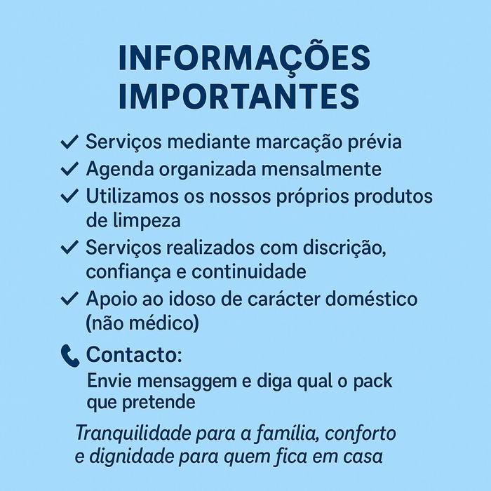 Serviço de Limpeza Mensal ao Domicílio | Ribatejo | Pacotes desde 130€