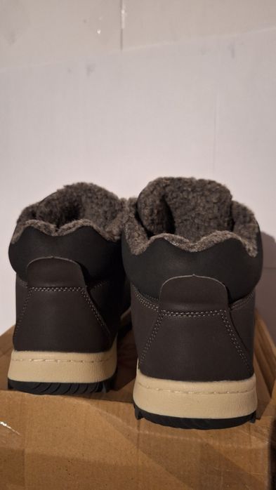 Buty nowe męskie zimowe kolor szary rozmiar 44