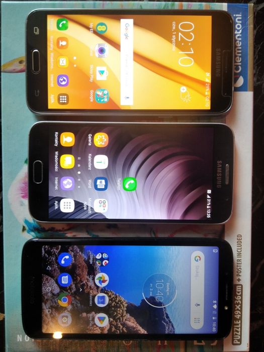 Samsung s6-J3 6 Motorola e5 play