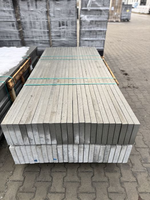 MOCNA wibroprasowana podmurówka do ogrodzeń panelowych 250x25x5