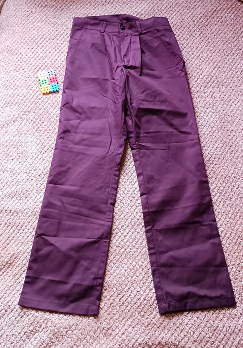 Spodnie męskie fioletowe med fashion 46