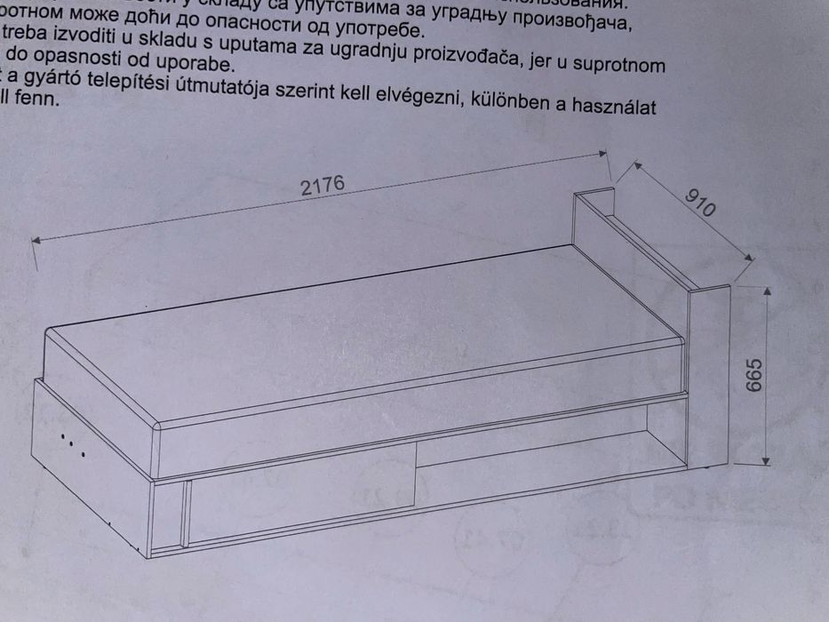 Łóżko młodzieżowe