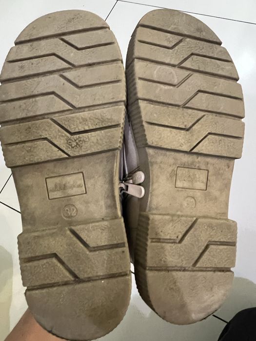 Buty zimowe dziewczece  32 bezowe