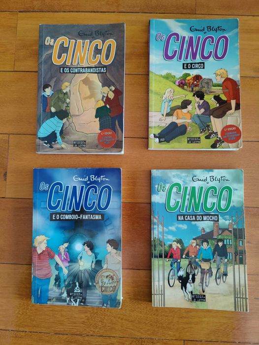 Livros juvenis: "Os cinco" de Enid Blyton