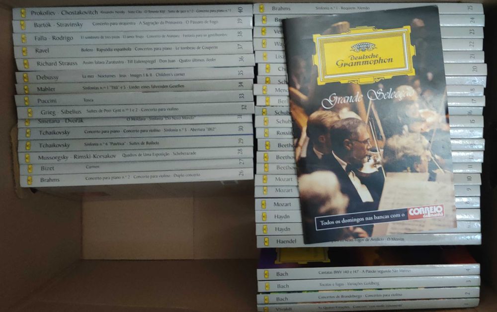 Coleção completa 40 livros+80cds Deutsche Grammophon