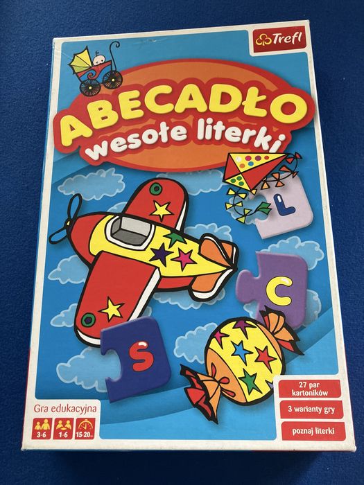 Abecadlo nauka liter puzzle gra edukacyjna