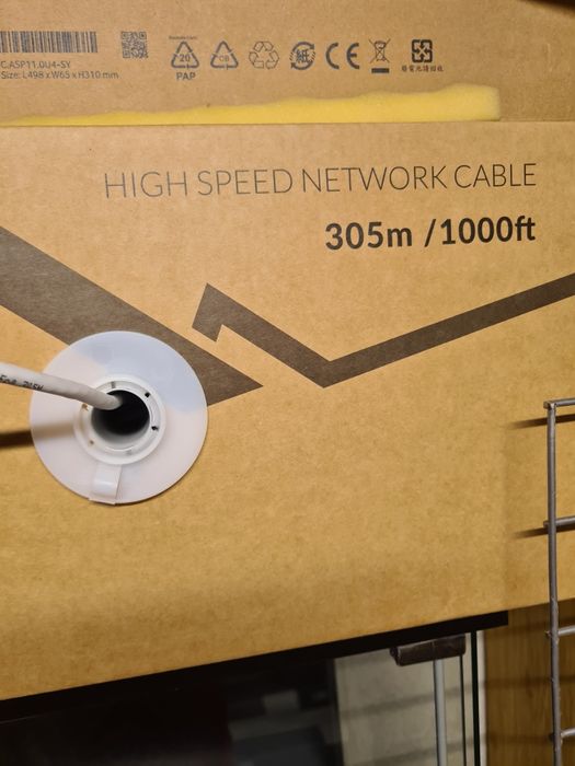 Kabel LAN sieciowy internetowy do kamer monitoringu na metry 5m cat. 6