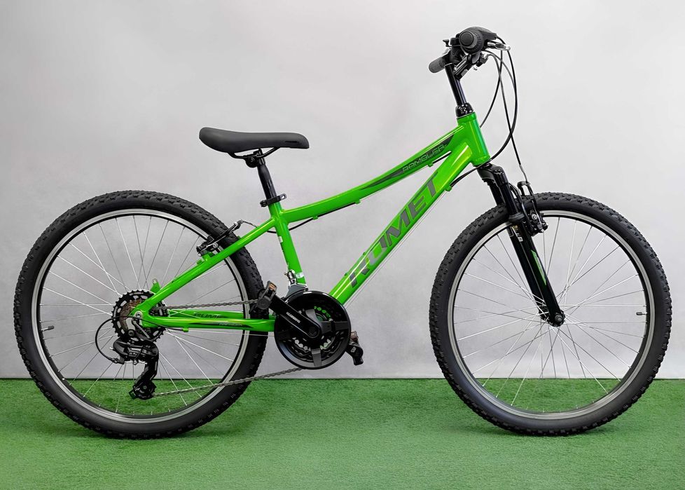 NOWY Dziecięcy Rower górski MTB24" 7 lat+ Romet Rambler rama alum. 13"