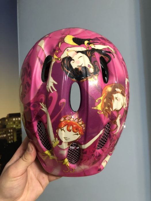 Детский велошлем 50-55 см на девочку Шлем велосипедный