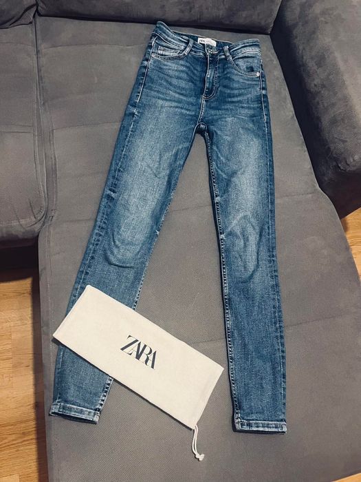 Zara rurki jeansy piękne spodnie 34 xs