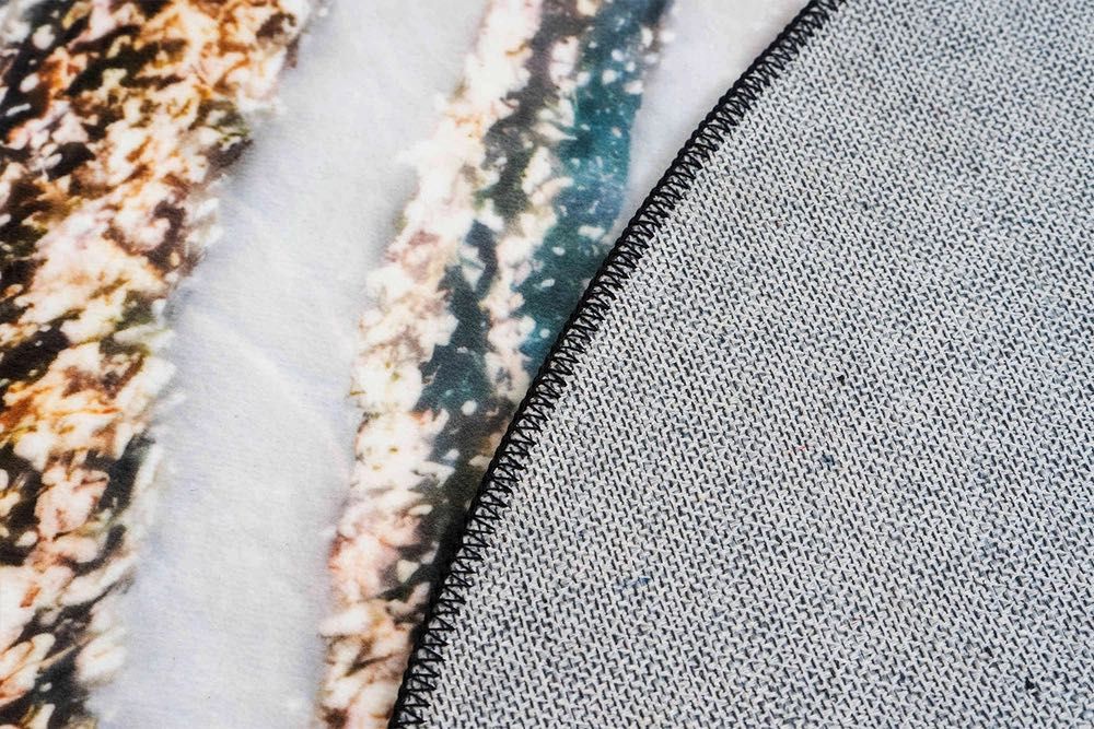 NOWY Dywan okrągły Villago NOVA ZłotyBrzeg 160x160cm velvetowy połysk