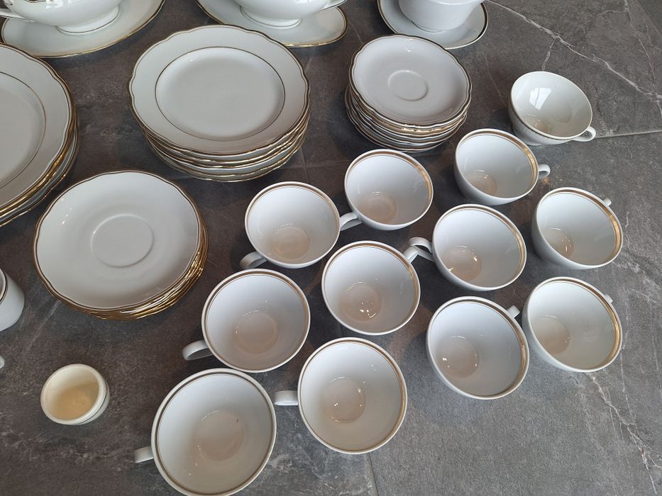 Duży zestaw porcelany obiadowy kawowy kahla alt schönwald epiag