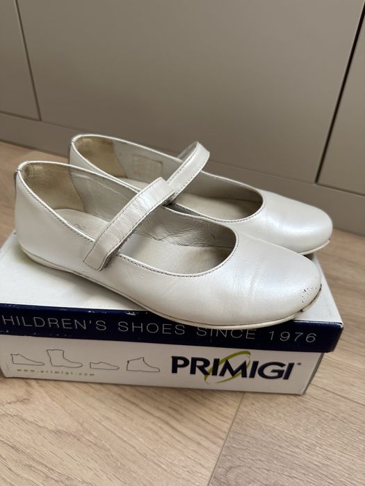 Baleriny Primigi buty Komunia rozm 36 perłowe białe