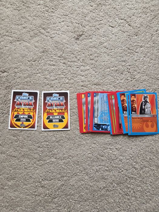38 kart star wars, karty gwiezdne wojny