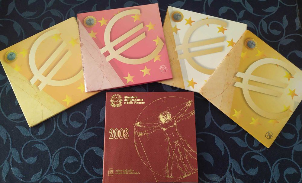 Carteira Moedas serie anual BNC BU Proof Euro Set 1999 a 2026