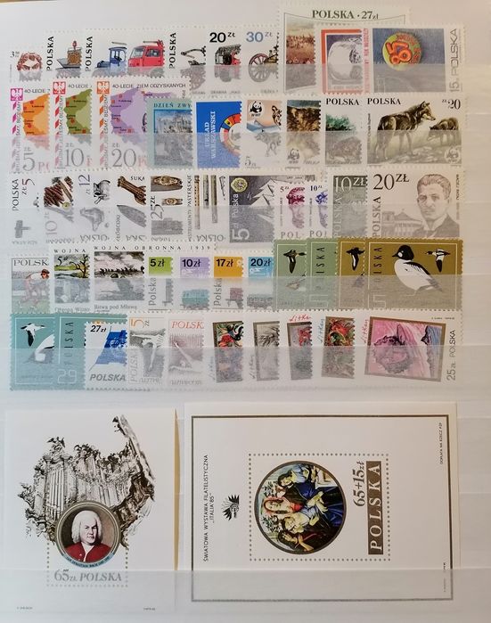 Znaczki roczniki 1980-89