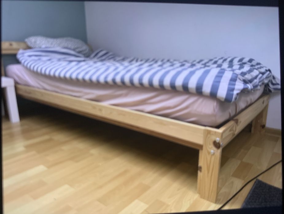 Rama lozka + stelaz + materac