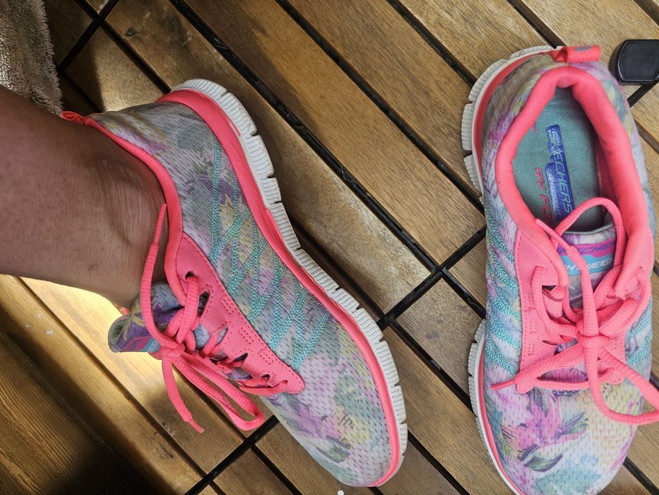 Оригінал 39 Skechers light weight flex sole кроссівки кроссовки кросівки жіночі женские літні летние кросовки бігові беговые
