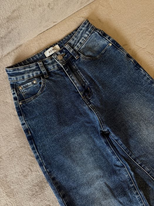 Джинси кльош, темно сині