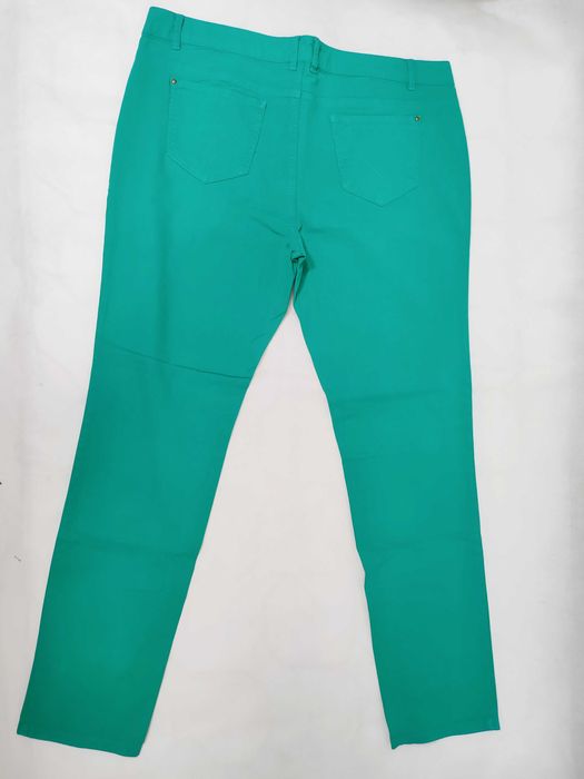 Spodnie damskie zielone letnie jeansy 7/8 LA REDOUTE 34 XS SP0169A